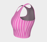Striped Athletic Crop Top - Objet D'Art