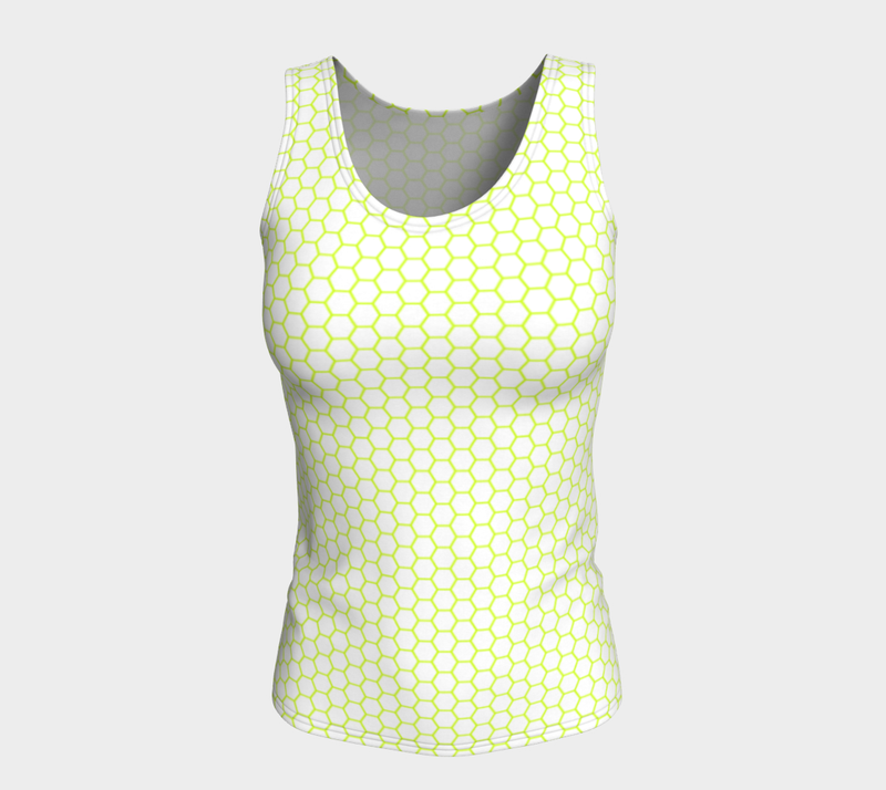 Neon Green Fitted Tank Top - Objet D'Art