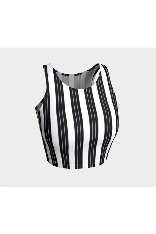 Vertical Stripes Athletic Top - Objet D'Art