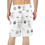 l da vince 5 Men's All Over Print Board Shorts (Model L16) - Objet D'Art
