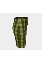 Pepper Stem Plaid Fitted Skirt - Objet D'Art