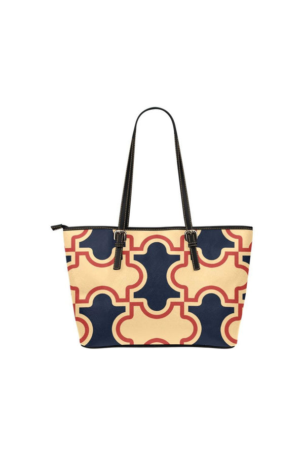 Tessellation Leather Tote Bag/Small - Objet D'Art