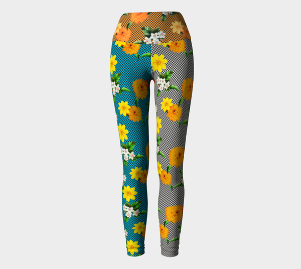 Tri-Colored Yoga Leggings - Objet D'Art