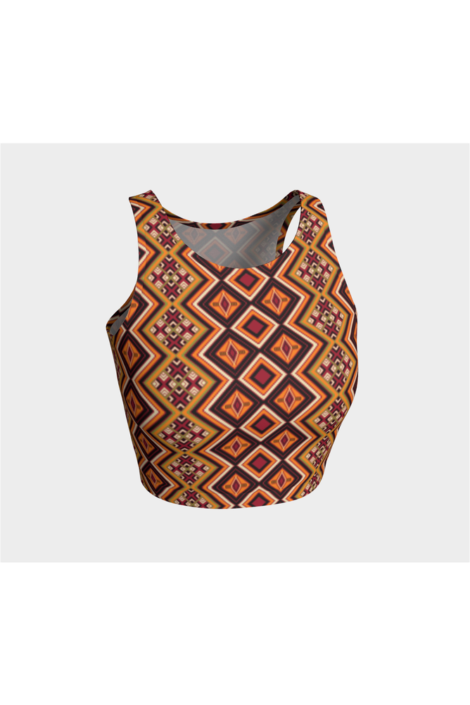 Kente Print Athletic Top - Objet D'Art