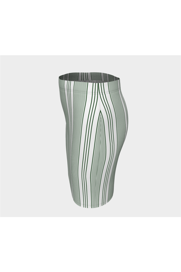 Spearmint Striped Fitted Skirt - Objet D'Art