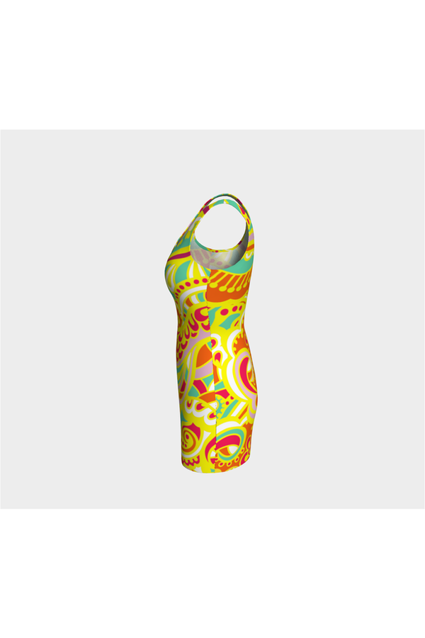 Psychedelic Bodycon Dress - Objet D'Art