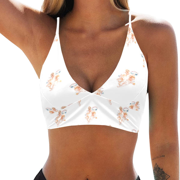 cheribum aloft smaller Crop Bikini Top (Model S40) - Objet D'Art