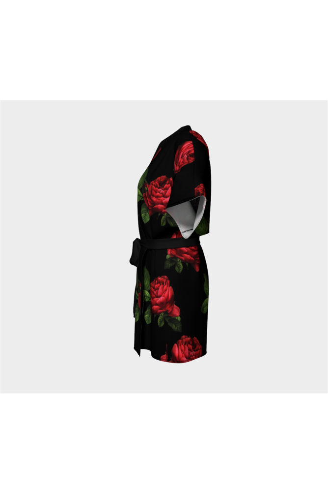 Red Rose Kimono Robe - Objet D'Art