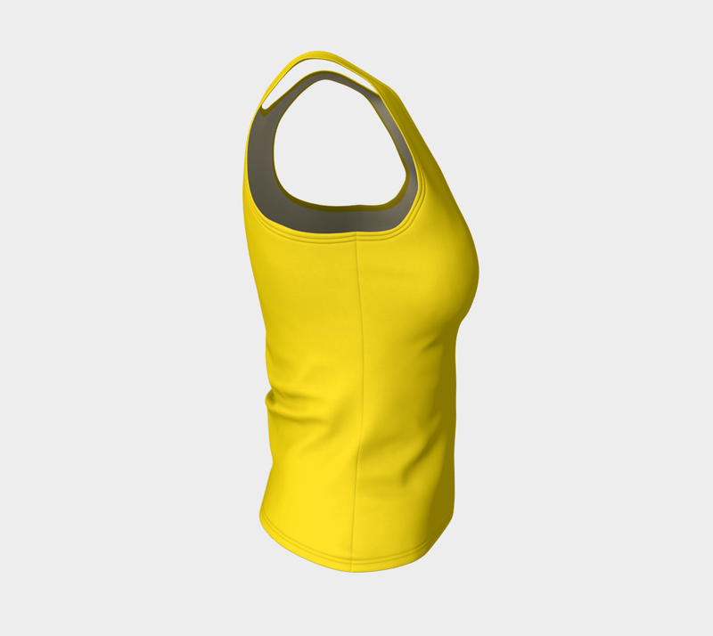 Cadmium Yellow Fitted Tank Top - Objet D'Art