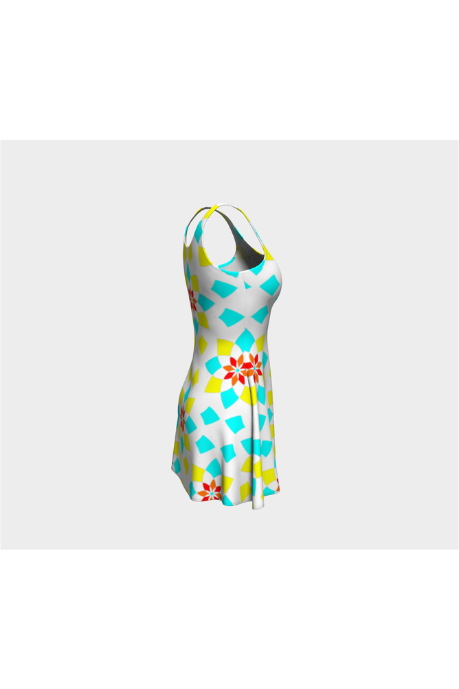 Deconstructed Mandala Flare Dress - Objet D'Art