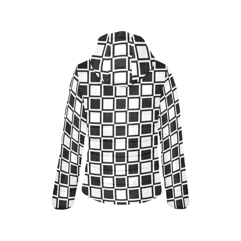 Inverse Square Women's Padded Hooded Jacket - Objet D'Art