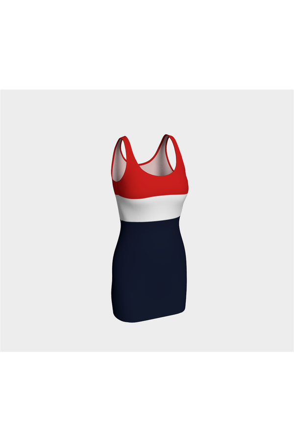 Red White & Blue Bodycon - Objet D'Art