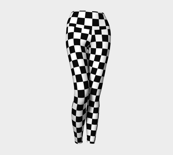 Checkered Yoga Leggings - Objet D'Art