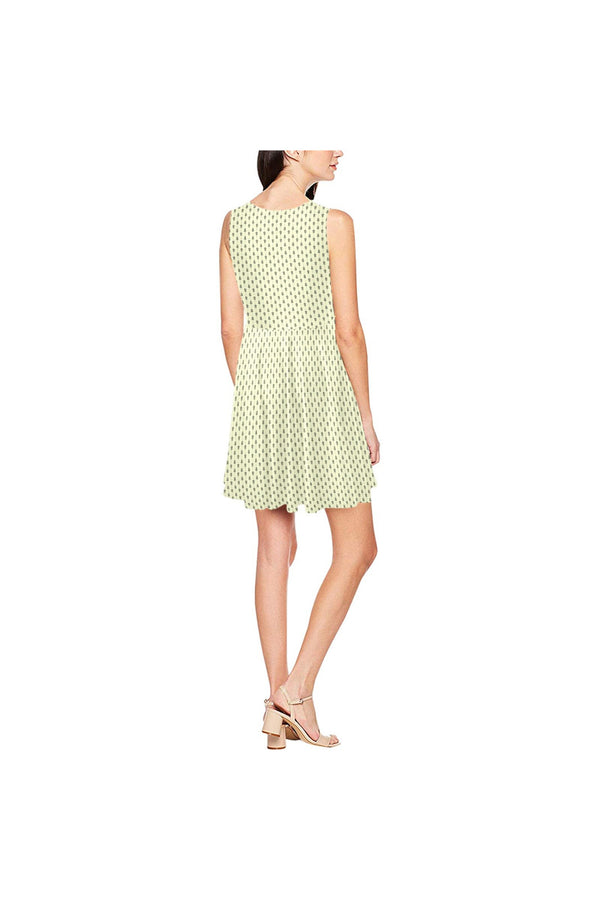 Floral Sunlight Thea Sleeveless Skater Dress - Objet D'Art