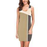 earthtone regional print Medea Vest Dress (Model D06) - Objet D'Art