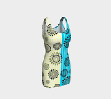 Daisy Wheel Bodycon Dress - Objet D'Art