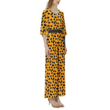 Dolman Sleeve Belted Wide Leg Jumpsuit - Objet D'Art