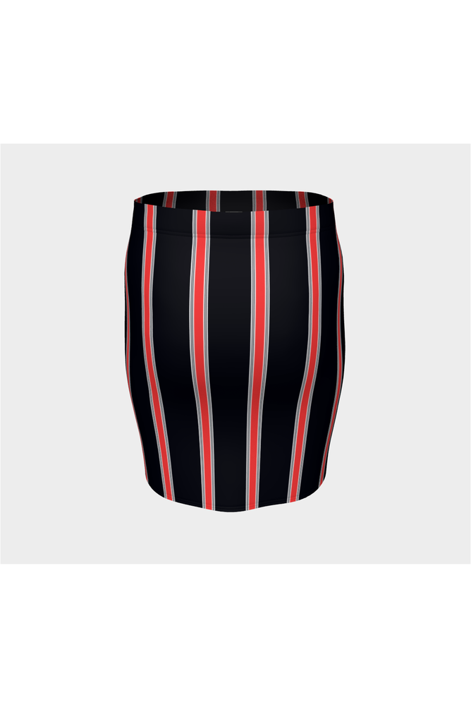 Flaming Stripes Fitted Skirt - Objet D'Art Online Retail Store