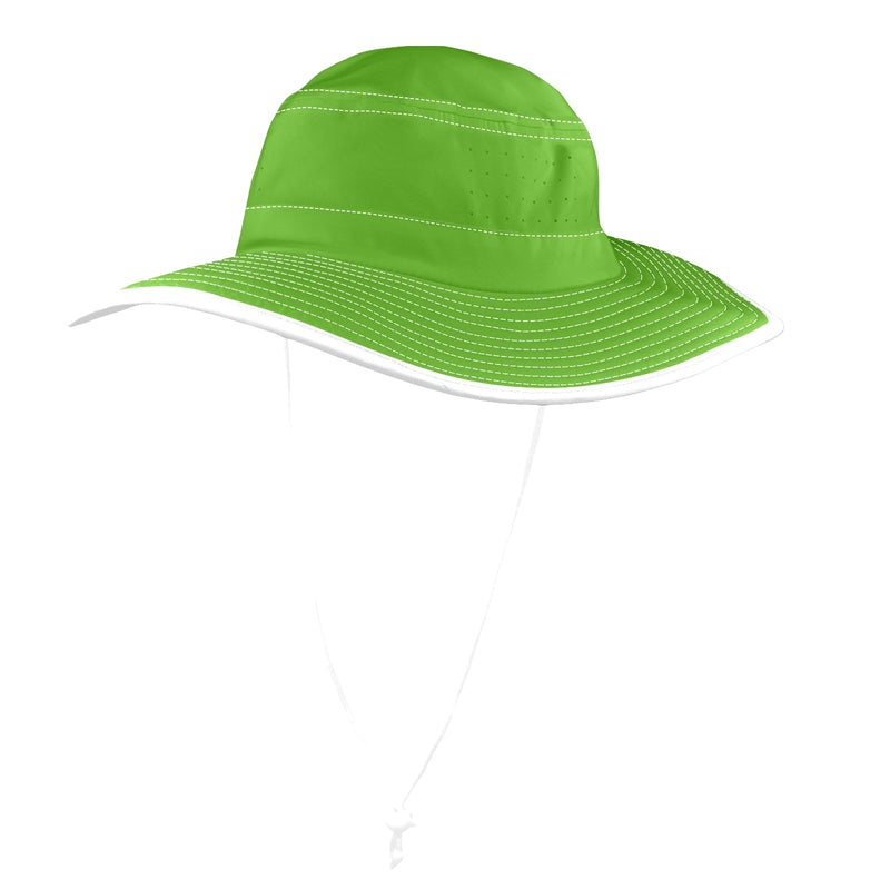 froggy green print Wide Brim Bucket Hat - Objet D'Art