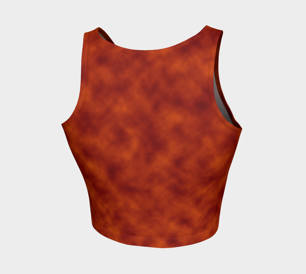 Autumn Smoke Athletic Crop Top - Objet D'Art