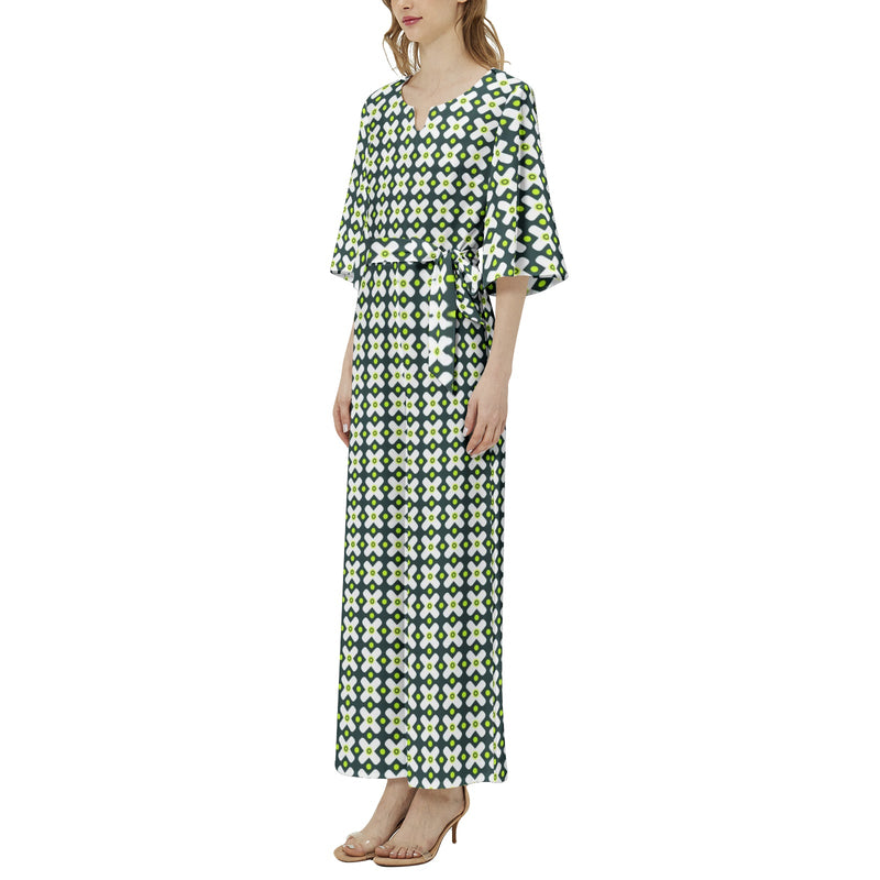 x Factor Dolman Sleeve Belted Wide Leg Jumpsuit - Objet D'Art