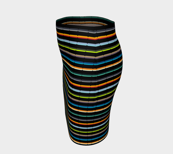 Striped Fitted Skirt - Objet D'Art