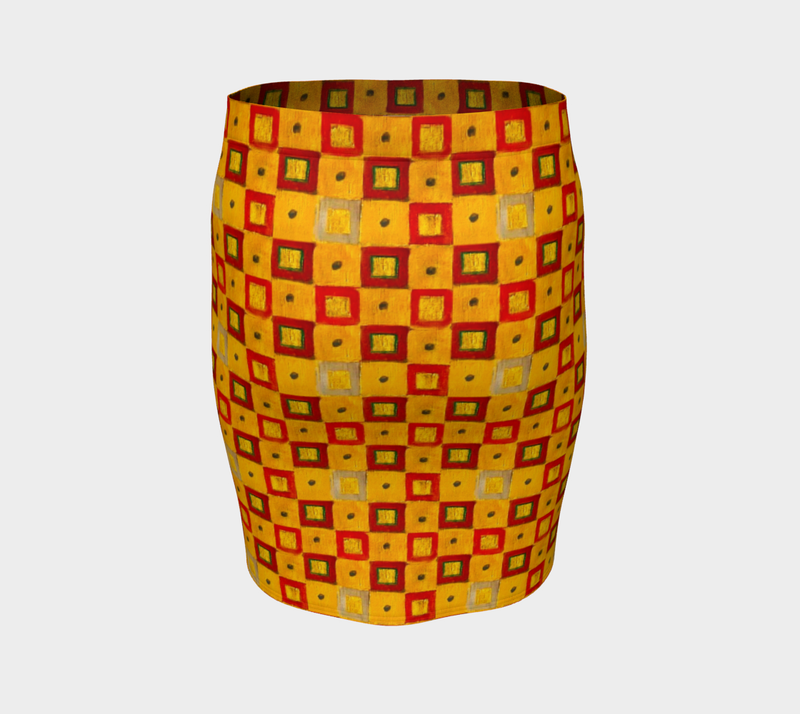 Klimt Matrix Fitted Skirt - Objet D'Art