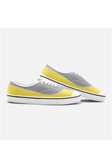 Yellow & Gray Unisex Canvas Shoes - Objet D'Art