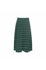 Storm Green Mnemosyne Women's Crepe Skirt - Objet D'Art