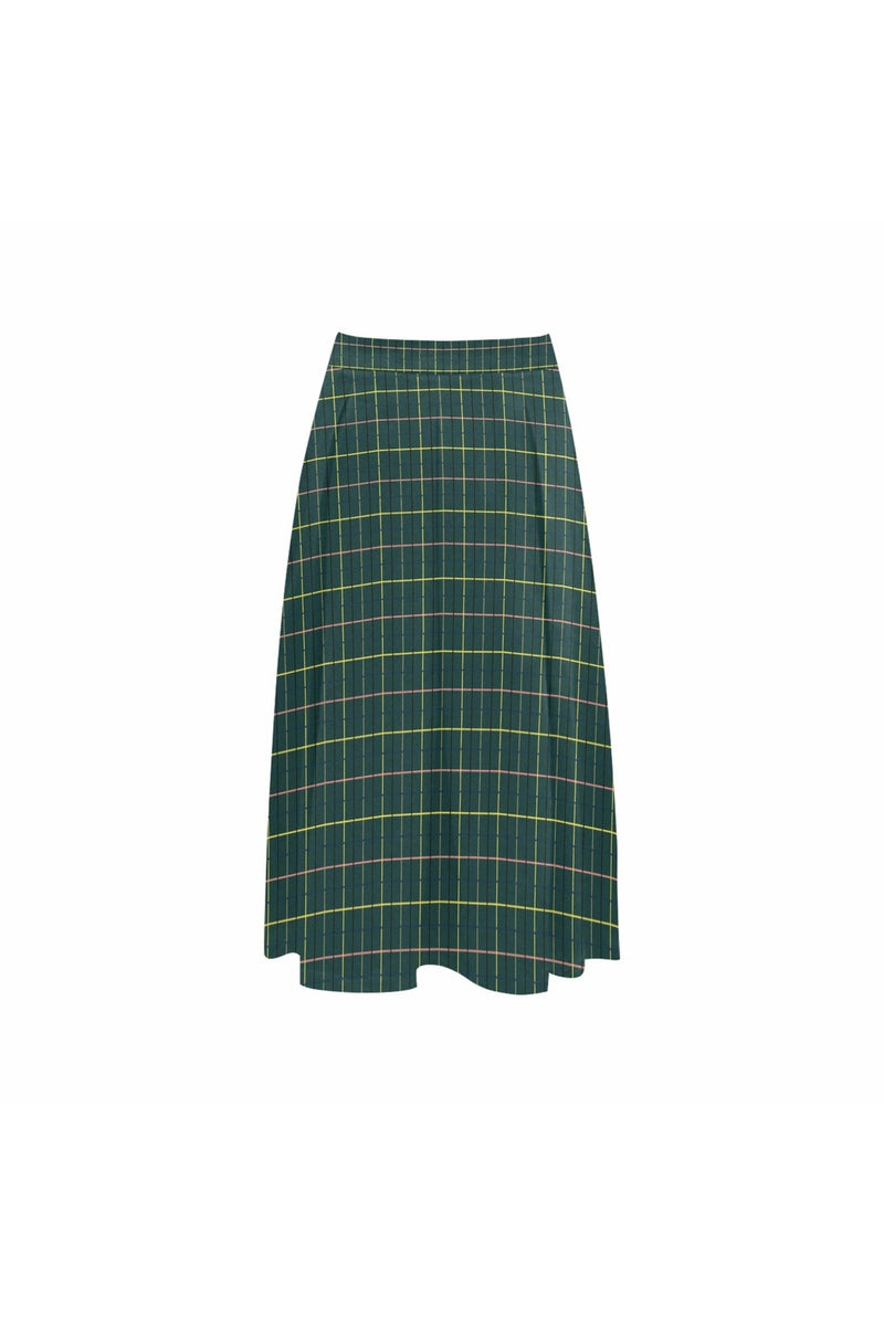 Storm Green Mnemosyne Women's Crepe Skirt - Objet D'Art