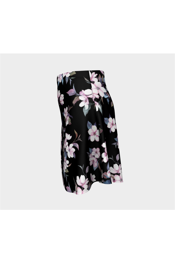 Pink Floral Midnight Flare Skirt - Objet D'Art