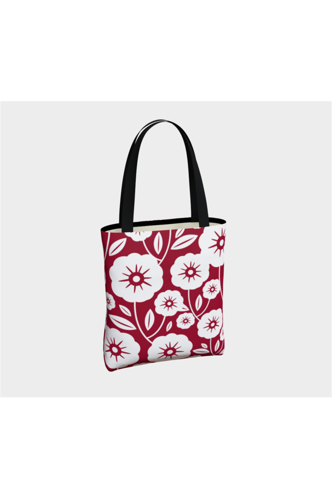 Floral Silhouette Tote Bag - Objet D'Art