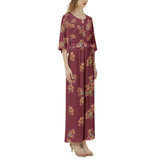 Tiger Lily Dolman Sleeve Belted Wide Leg Jumpsuit - Objet D'Art