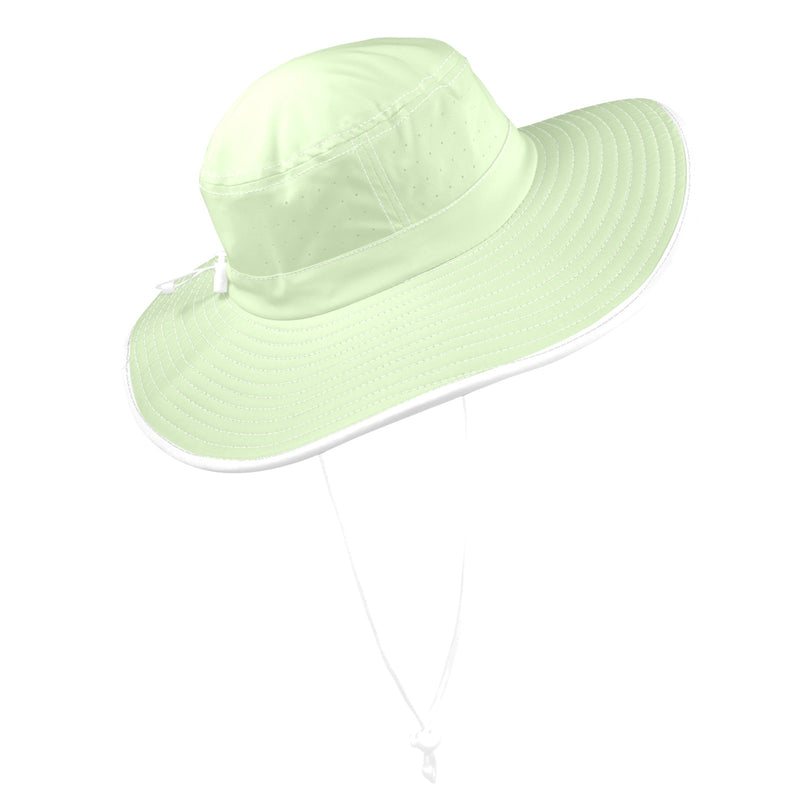 avocado spread solid print Wide Brim Bucket Hat - Objet D'Art