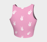 Pink Peace Crop Top - Objet D'Art