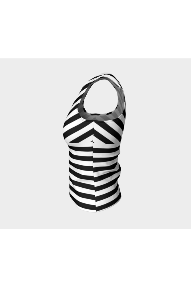 Striped Fitted Tank Top - Objet D'Art