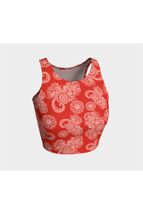 Red Paisley Athletic Top - Objet D'Art