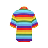 Rainbow Hawaiian Shirt for Women - Objet D'Art