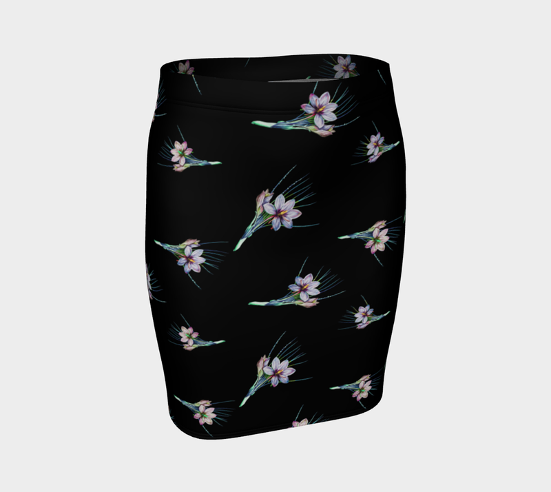 Floral Fitted Skirt - Objet D'Art