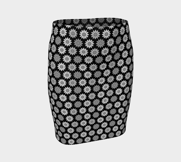 Shades of Gray Fitted Skirt - Objet D'Art