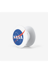 Soporte y agarre plegable con logotipo de albóndigas de la NASA para teléfonos y tabletas - Tienda minorista en línea Objet D'Art
