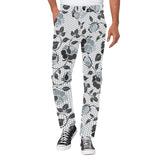 selenium gray print 2 Men's All Over Print Casual Trousers (Model L68) - Objet D'Art