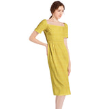 Maurice Split Thigh Midi Bodycon Dress - Objet D'Art