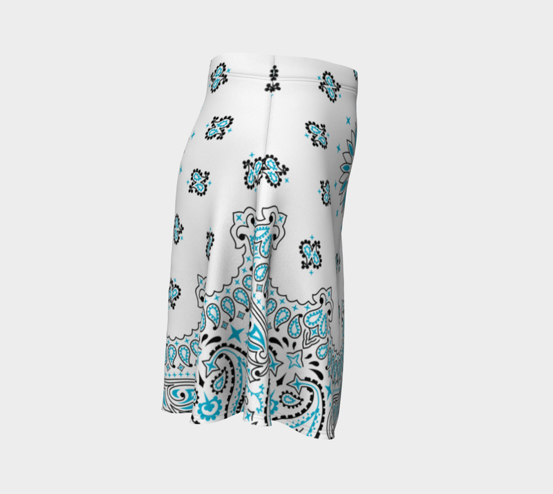 Bandana Print Flare Skirt - Objet D'Art