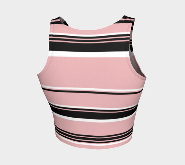 Pink Striped Crop Top - Objet D'Art