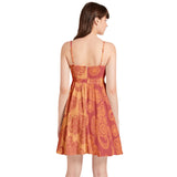 Spaghetti Strap Sleeveless Falred Hem Short Dress - Objet D'Art