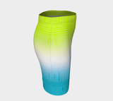 Greek Key Fitted Skirt - Objet D'Art