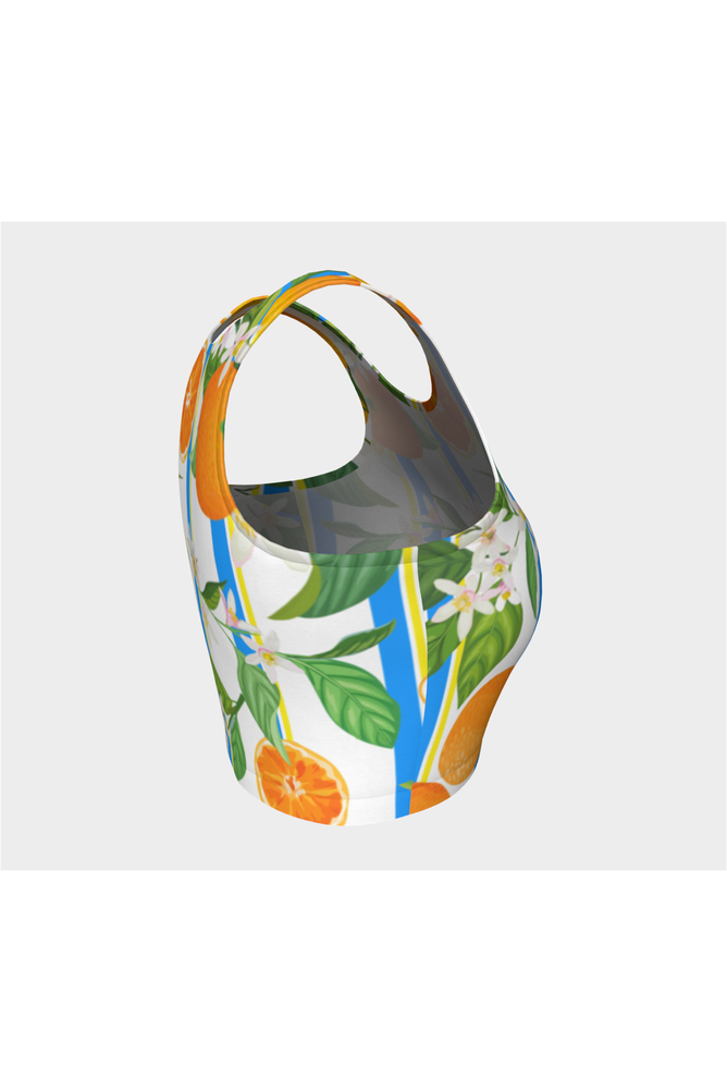 Orange Blossoms Athletic Top - Objet D'Art