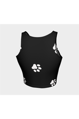 Paw Print Athletic Crop Top - Objet D'Art