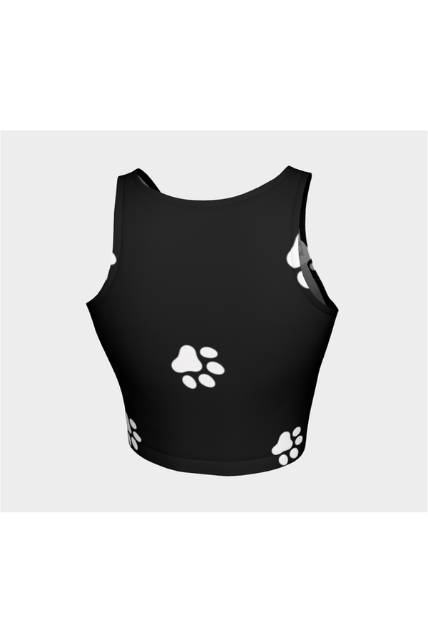 Paw Print Athletic Crop Top - Objet D'Art